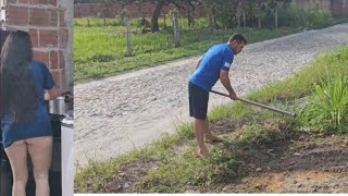 O Mato Tomou Conta Veja Como Meu Marido Deixou A Frente De Casa.