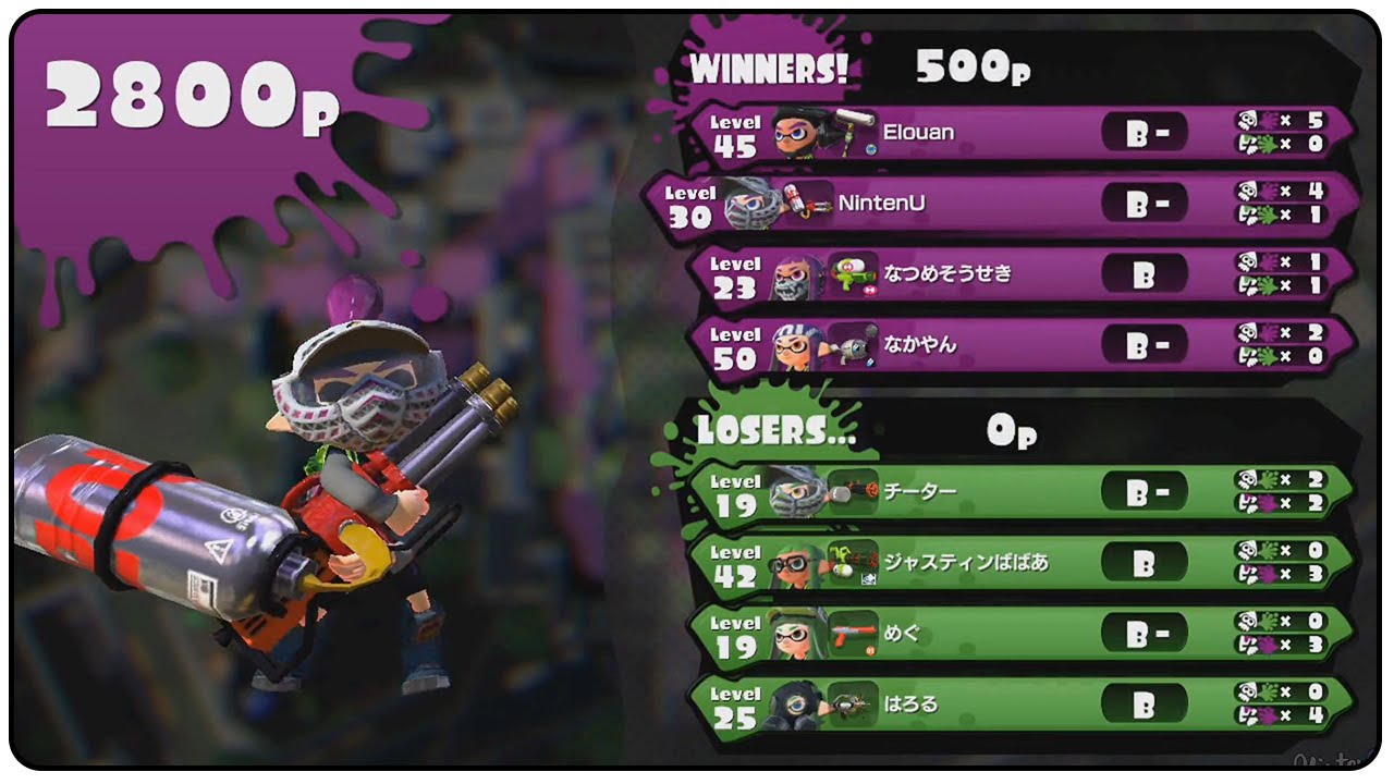 Splatoon Online Gameplay (Hydra Splatling)