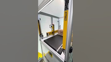 Light curtain with muting function application - ReeR Safegate Safety Light curtain