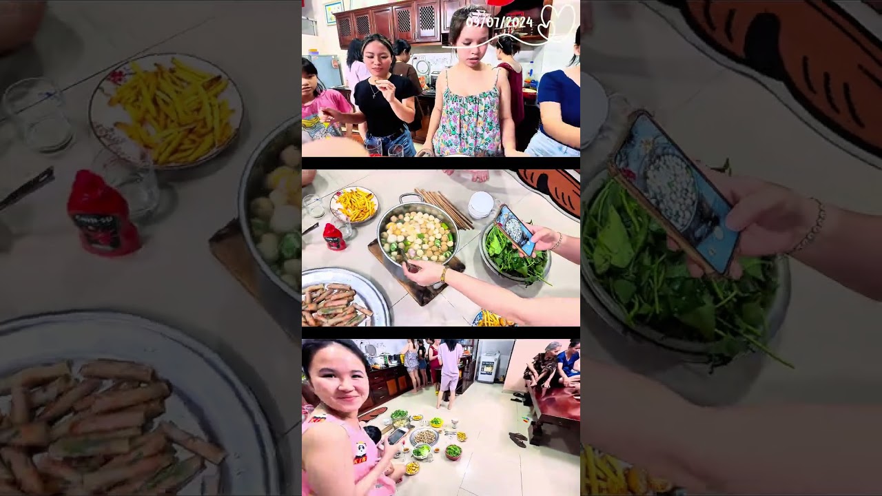 Làm tiệc nho nhỏ đãi bạn Út Bin.♥️