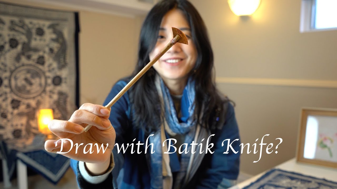 Chinese Batik tutorial: How to Draw with Traditional Batik Knife from Miao Culture?