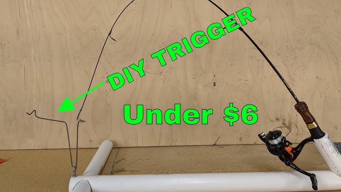 How to Make an Automatic Ice Fishing Hook Setter for under $10! 