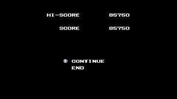 Final Mission - Continue and Game Over Screen