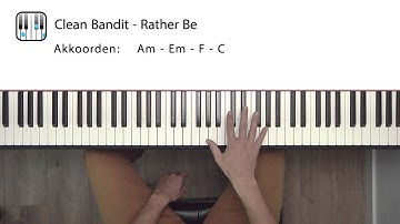 Clean Bandit - Rather Be (piano tutorial)