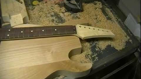 custom 7 string guitar build