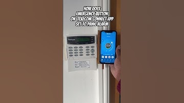 How does Emergency Button on  Texecom Connect App set to Panic Alarm? Check this video!!
