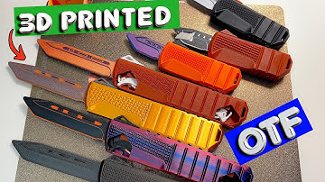 Best OTF Fidget Toy Knife Fully 3D Printed