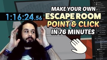 Make Your Own Escape Room Point & Click Game in 76 Minutes! GameMaker Studio 2 Speedrun Tutorial