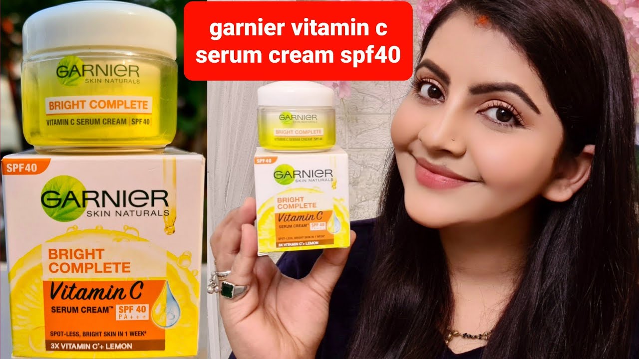 Garnier Bright Complete Vitamin C Serum Cream Spf40 Pa Review Rara Skin Brightening Day Cream Youtube