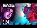 Morgana vs yone mid  rank 4 morg 6 solo kills 10311  br grandmaster  1324