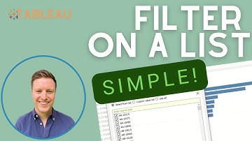 How to Filter on a List in Tableau (Quick Tip)