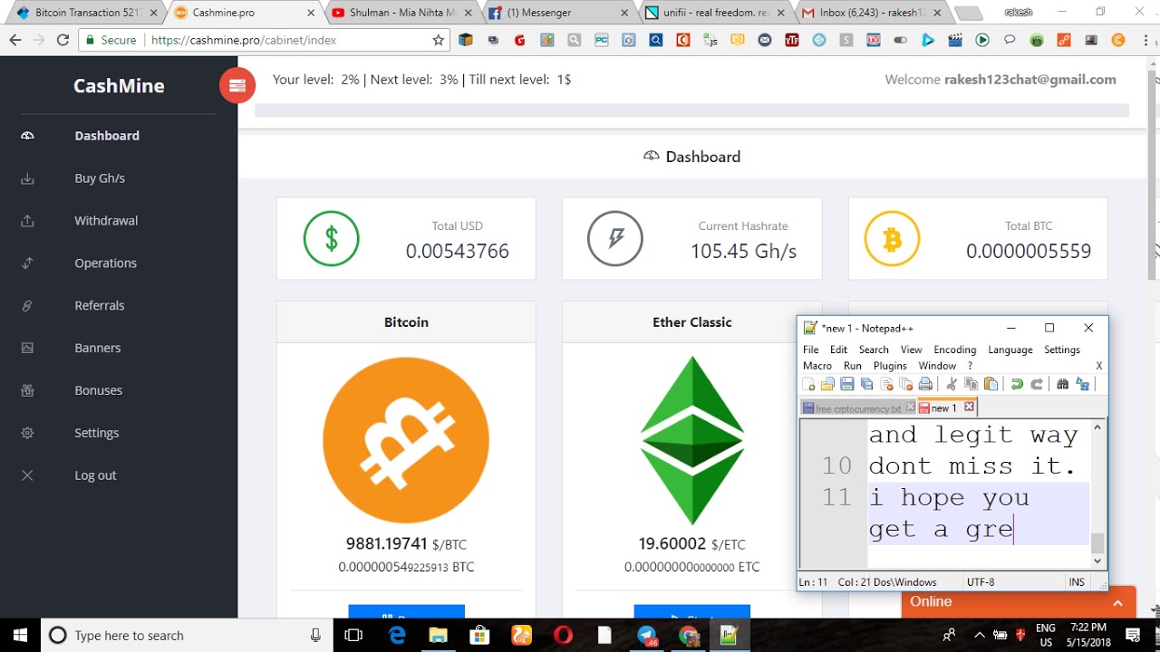 cashmine awesome crptocoins mining dont miss it!