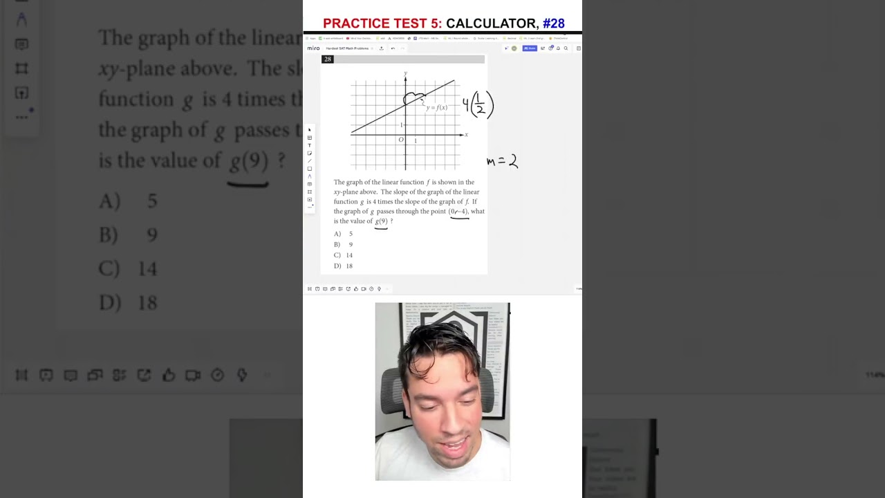 How to Solve a SAT Linear Function Graph Problem!