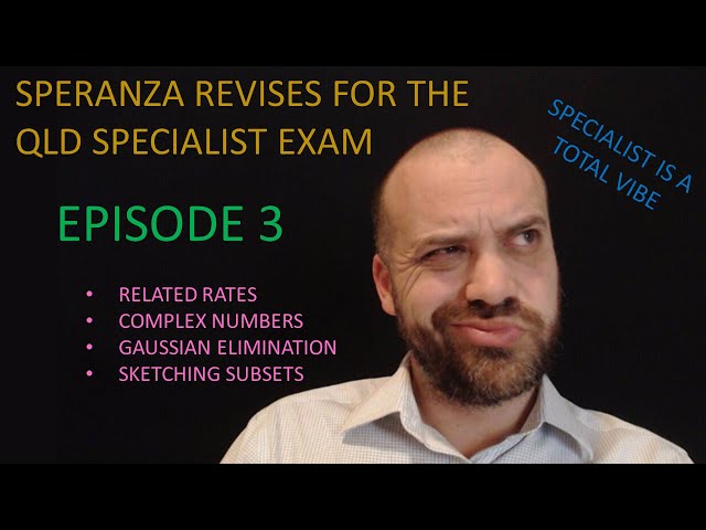 Revising for the QLD Specialist External Exam: Part 3