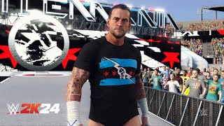 WWE 2K24 - CM Punk Wrestlemania 31 Daytime Arena ENTRANCE (PS5)