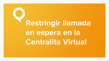 Cómo restringir la llamada en espera en la Centralita Virtual - netelip
