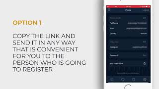 HOW TO FIND AND SEND YOUR REFERRAL LINK | app screenshot 5