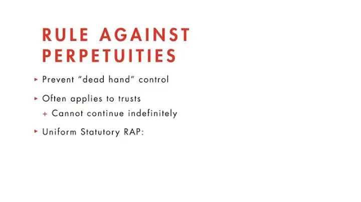 Wills, Trusts, and Estates Law tutorial: Trusts and the Rule Against Perpetuities | quimbee.com