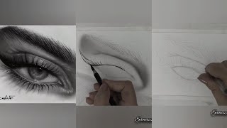 eye pencil drawing tutorial #art #artists #artwork #artdaily  رسم عين بالرصاص #eyesart