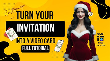How to Edit Your Free Canva Invitation | Turn It Into an Animated Video Card 🎁 Christmas Tutorial