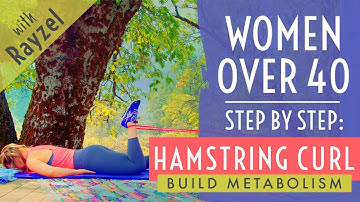 Lying Banded Hamstring Curl - Home Hamstring Exercises for Women Over 40