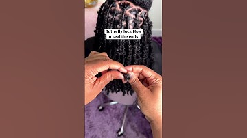 How to seal the ends on butterfly locs. #butterflylocstutorial #butterflylocs