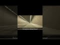 Driving into a Snowstorm Tunnel
