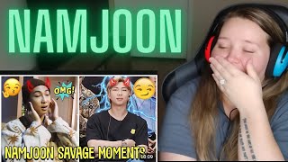 FIRST Reaction to NAMJOON / RM SAVAGE MOMENTS 🤣💜