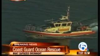 Capsized boat