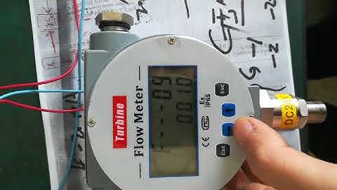 SLW Series Liquid Turbine flow meter scaled pulse output configuration