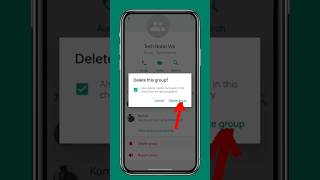 How to delete WhatsApp group|How to delete WhatsApp group for everyone #shorts #whatsapp #shortvideo screenshot 2