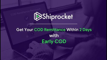 Shiprocket Early COD Facility | Receive Remittance Amount within 2 Days | Fastest Remittance Process