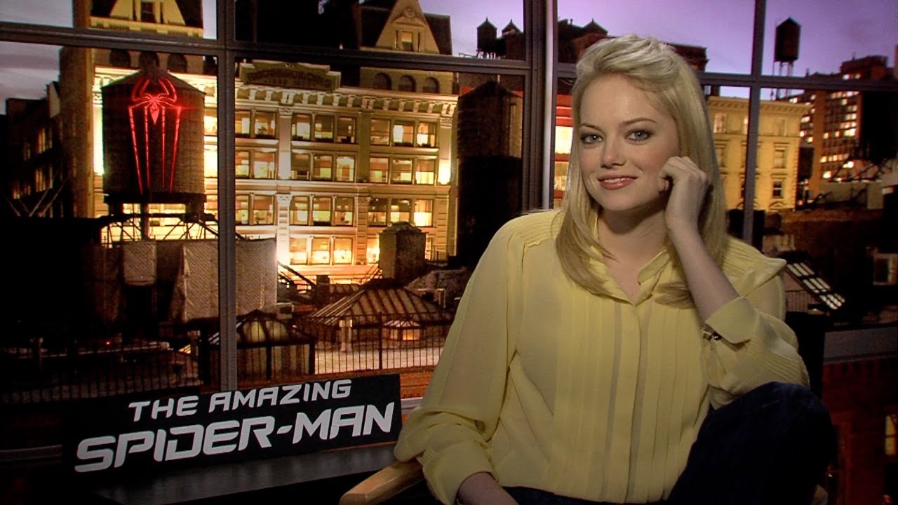 The Amazing Spider Man Emma Stone Interview Youtube