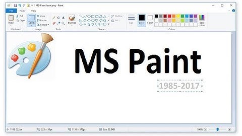 How to go into MS Paint on Windows 8-8.1