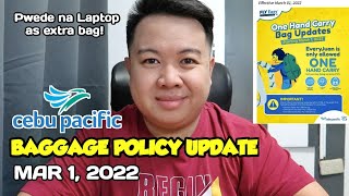 Cebu Pacific NEW Baggage Policy starting March 1, 2022 | JM BANQUICIO