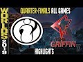 IG vs GRF Highlights ALL GAMES | Worlds 2019 Quarter-finals | Invictus Gaming vs Griffin