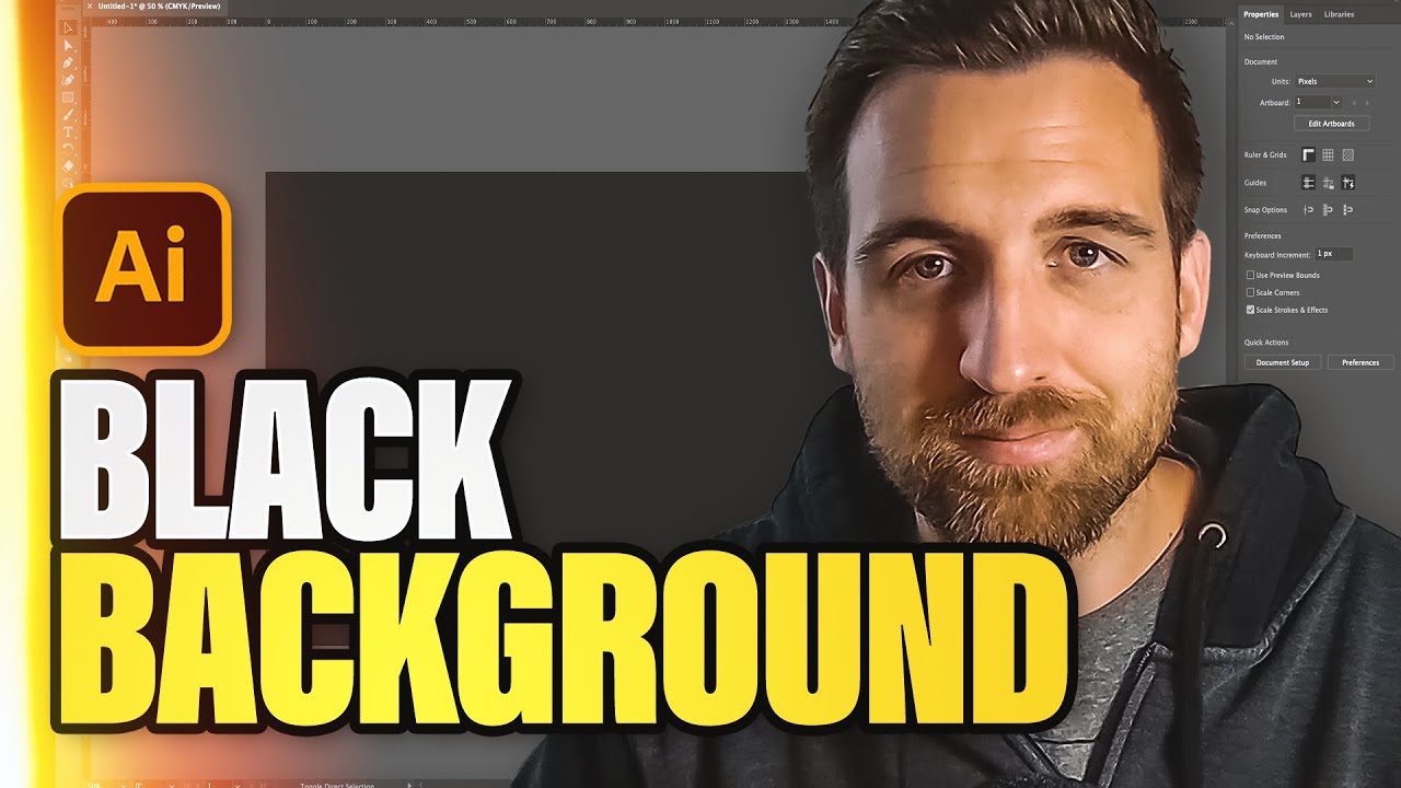 How to Make the Background Black in Illustrator (Tutorial) - YouTube