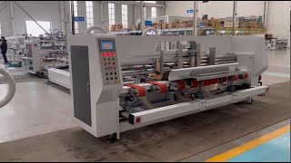 QHPACK Computer Control Adjust Sizes Model Automatic Folder Gluer Machine/Máquina encoladora cajas