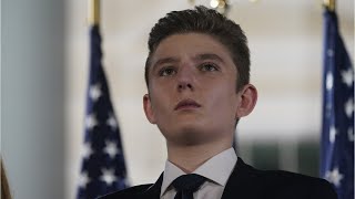 'That's very cute': Trump reacts to his son Barron officially entering politics