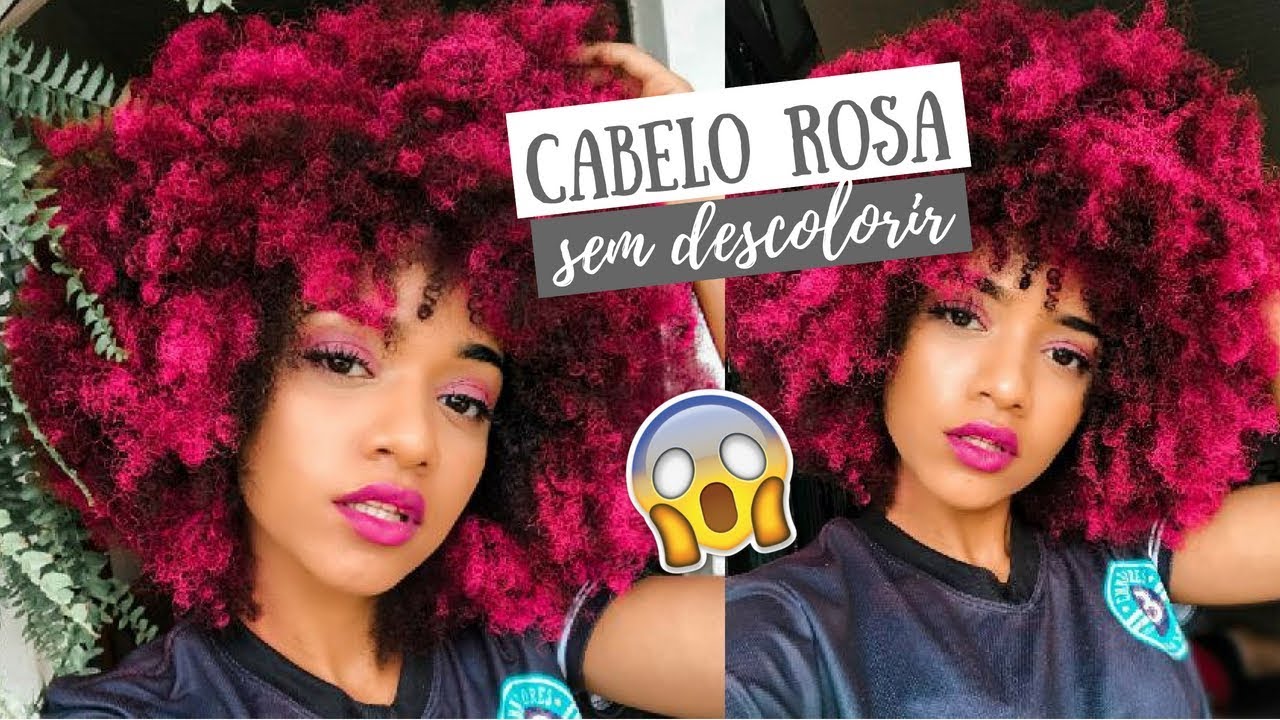 Cabelos Emos e Coloridos - é isso que dá pessoa com cabelo cacheado pintar  o cabelo de rosa, mais fico lindo :3 <3 ~Neht