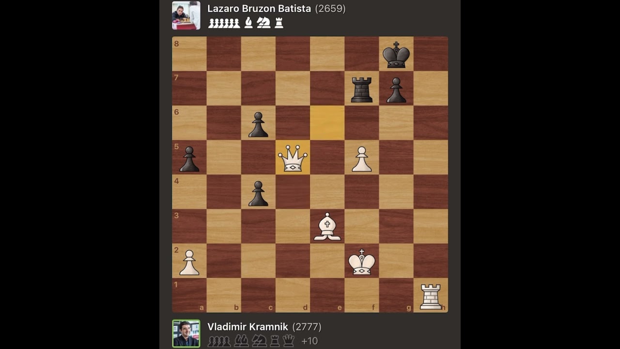 Vladimir Kramnik vs Lazaro Bruzon Batista • Fide World Cup 2015
