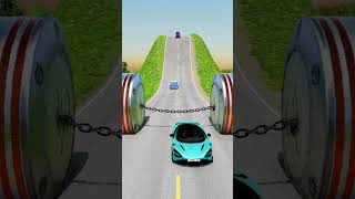 Cars & Cargo Van Vs Chain Crash