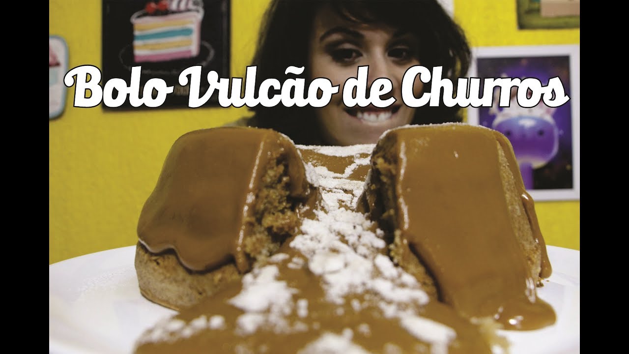 BOLO VULCÃO DE CHURROS