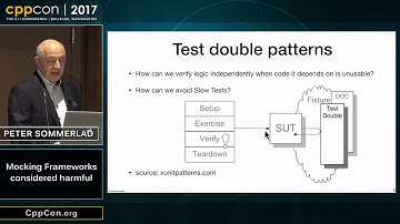 CppCon 2017: Peter Sommerlad “Mocking Frameworks considered harmful”