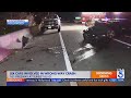 1 hurt in 6-car crash on 101 Freeway in Hollywood