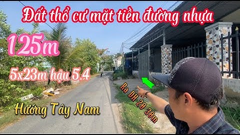 Đất Cần Giuộc Giá Rẻ| Đất thổ mặt tiền đường nhựa ra đường DH 20 chỉ 30m, tiện ích quá trời.