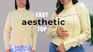 Easy Aesthetic Clothes Hack | How To Do Exposed Seams