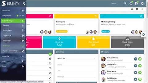 Primefaces Layout Serenity Themes