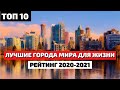 Топ 10 | Лучшие Города для Жизни | Лучшие в Мире Города для Жизни | Лучшие Страны для Жизни