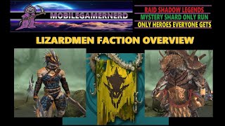 LIZARDMEN FACTION: Quick Overview Raid Shadow Legends F2P Mystery Shards Only.